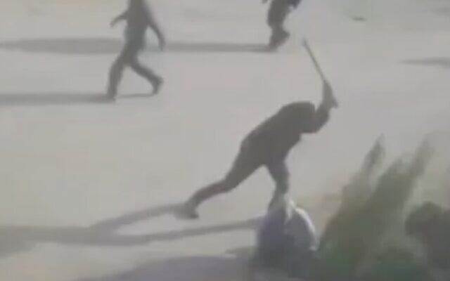 Footage of a settler attack in the northern West Bank Palestinian village of Deif Sharaf on January 8, 2026. (Screen capture/X)